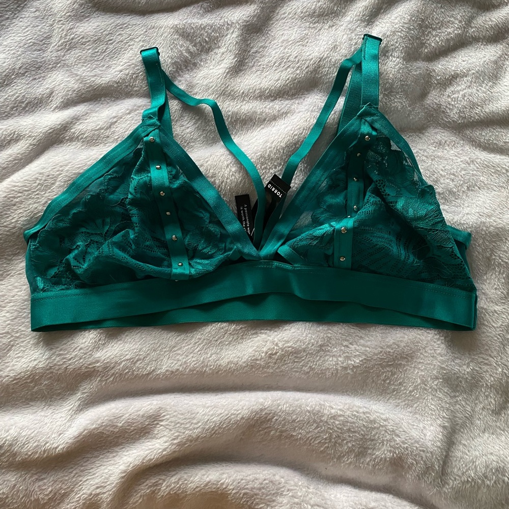 Teal Lace Bralette
